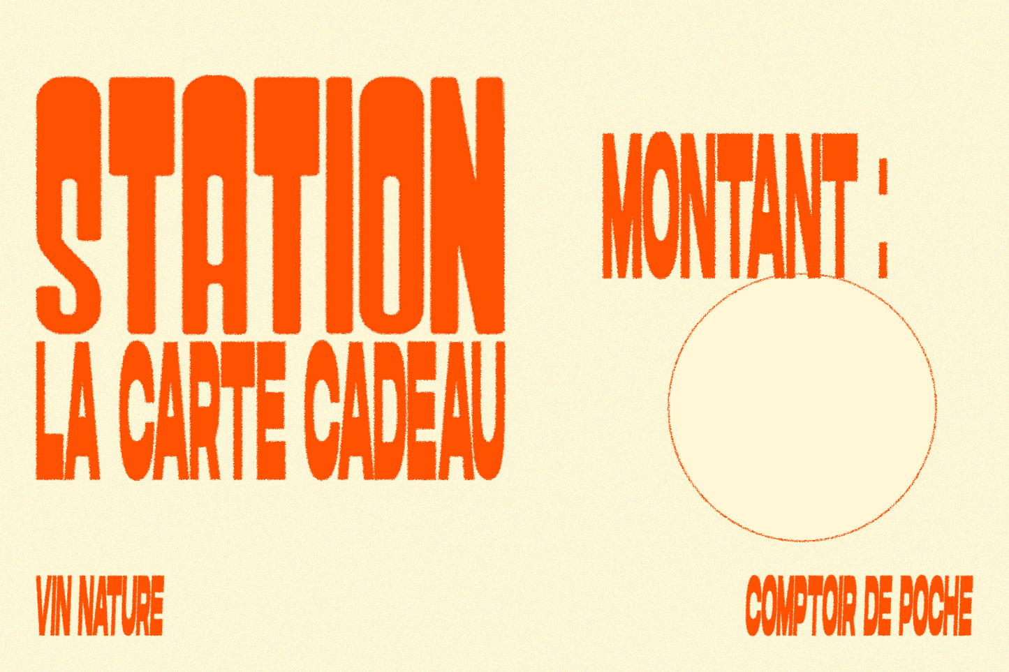 LA CARTE-CADEAU 'STATION LA CAVE' !
